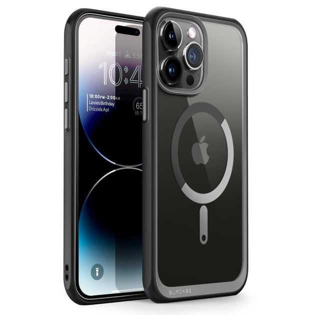 Case APPLE IPHONE 15 PRO Ugreen MagSafe Case Black Frame (LP750)  transparent Bezbarwny  cases and covers \ Types of cases \ Back Case cases  and covers \ Material types \ Hybrid