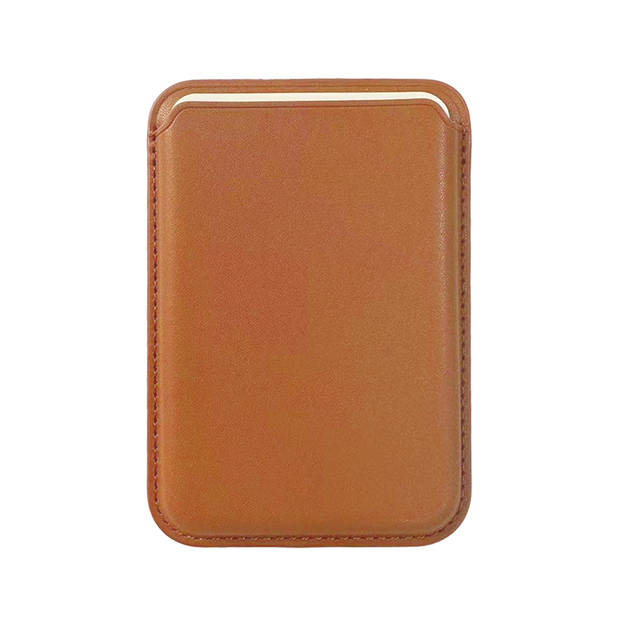Leather MagSafe Wallet-Brown