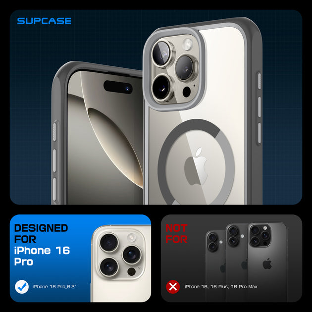 SUPCASE | iPhone 16 Pro (2024) | UB MAG Clear Bumper Case
