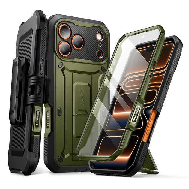 17 pro phone case SUPCASE Unicorn Beetle Pro Case for iPhone 17 Pro, Shock Absorbing, Guldan (SUP-iPhone2025Max-UBPro-SP-Guldan)