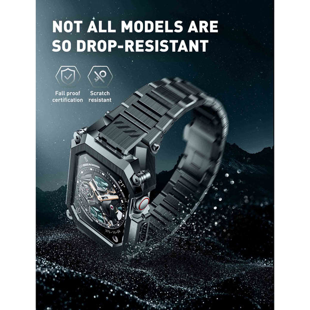 UB Steel Stainless Steel Apple Watchband-Black