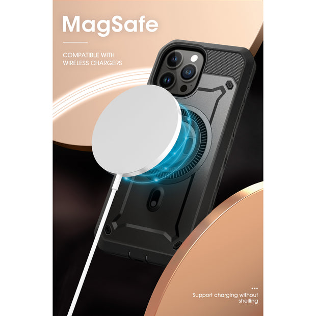 iPhone 15 Pro 6.1 inch Unicorn Beetle PRO MAG Rugged MagSafe Case-Gun Metal