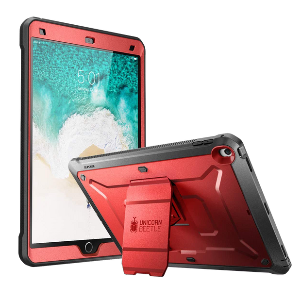 iPad Pro 10.5 inch (2017) Unicorn Beetle Rugged Case with Screen Protector-Metallic Red
