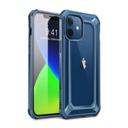 iPhone 12 mini 5.4 inch Unicorn Beetle Exo Clear Case-Blue