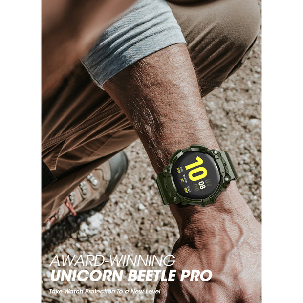 Galaxy Watch4 44mm Unicorn Beetle PRO Wristband Case-Dark Green