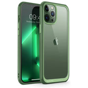 iPhone 13 Pro 6.1 inch Unicorn Beetle Style Slim Clear Case-Green
