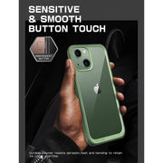 iPhone 13 6.1 inch Unicorn Beetle Style Slim Clear Case-Green