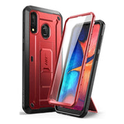 Galaxy A20 / A30 Unicorn Beetle Pro Rugged Holster Case-Metallic Red