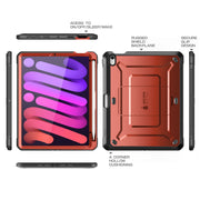 iPad mini 6 Unicorn Beetle PRO Shockproof Rugged Case-Metallic Red