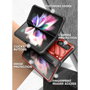 Galaxy Z Fold4 Unicorn Beetle PRO Rugged Case with S-Pen Holder-Metallic Red