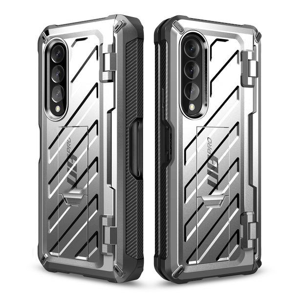 Galaxy Z Fold3 Unicorn Beetle PRO Rugged Case with S-Pen Holder-Silver