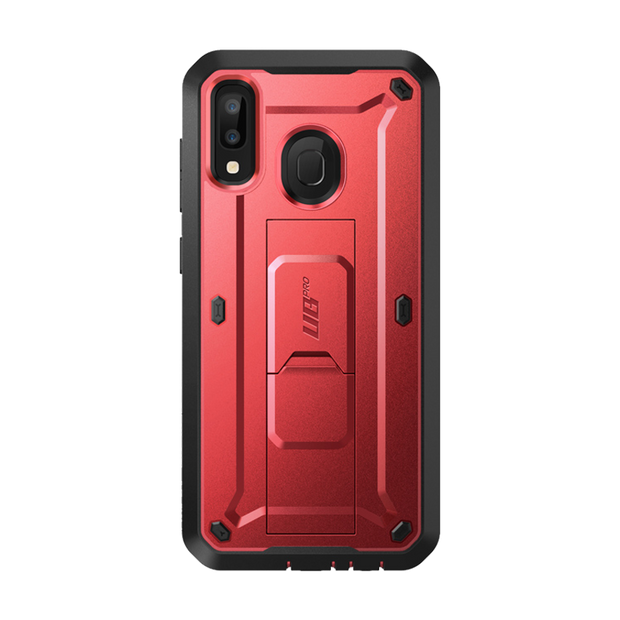 Galaxy A20 / A30 Unicorn Beetle Pro Rugged Holster Case-Metallic Red