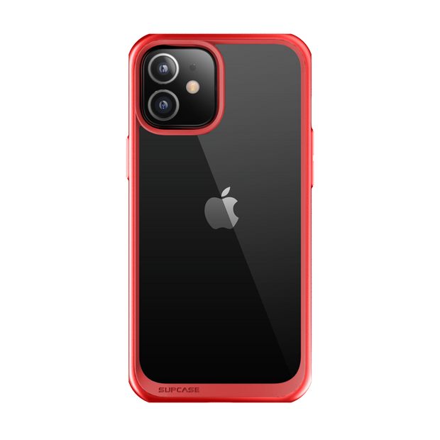 iPhone 12 mini 5.4 inch Unicorn Beetle Style Slim Clear Case-Red