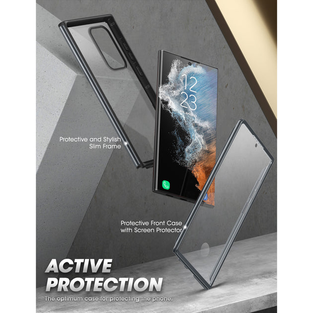 Vaku ® Samsung Galaxy S22 Ultra Cheron Leather Electroplated Soft