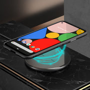 Google Pixel 4a (2020) Unicorn Beetle Style Clear Case-Black