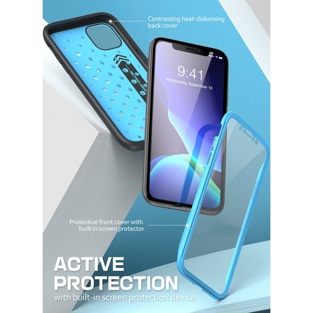 iPhone 11 6.1 inch Unicorn Beetle Sport Athletic Case-Blue