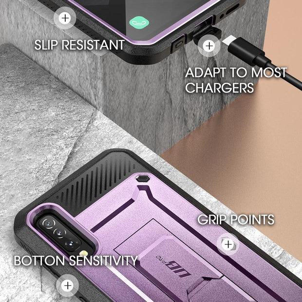 Galaxy A50 Unicorn Beetle Pro Rugged Case-Metallic Purple