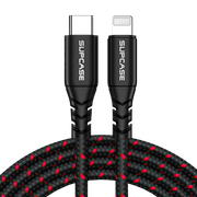 5 ft USB-C Fast Charge Lightning Cable for Apple Devices-Red