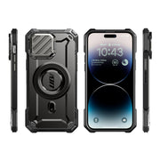 SUPCASE iPhone 13 6.1 inch Unicorn Beetle MAG XT MagSafe & Camera Lens Protector Case-Black