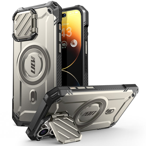 iPhone 15 Pro Max 6.7 inch Unicorn Beetle MAG XT MagSafe Case-Titan Gray