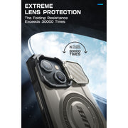 iPhone 14 6.1 inch Unicorn Beetle MAG XT MagSafe & Camera Lens Protector Case-Titan Gray