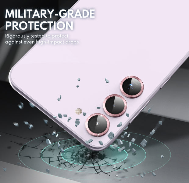 Tempered Glass Camera Lens Protector for Galaxy S23/S23 Plus-Glimmer Pink