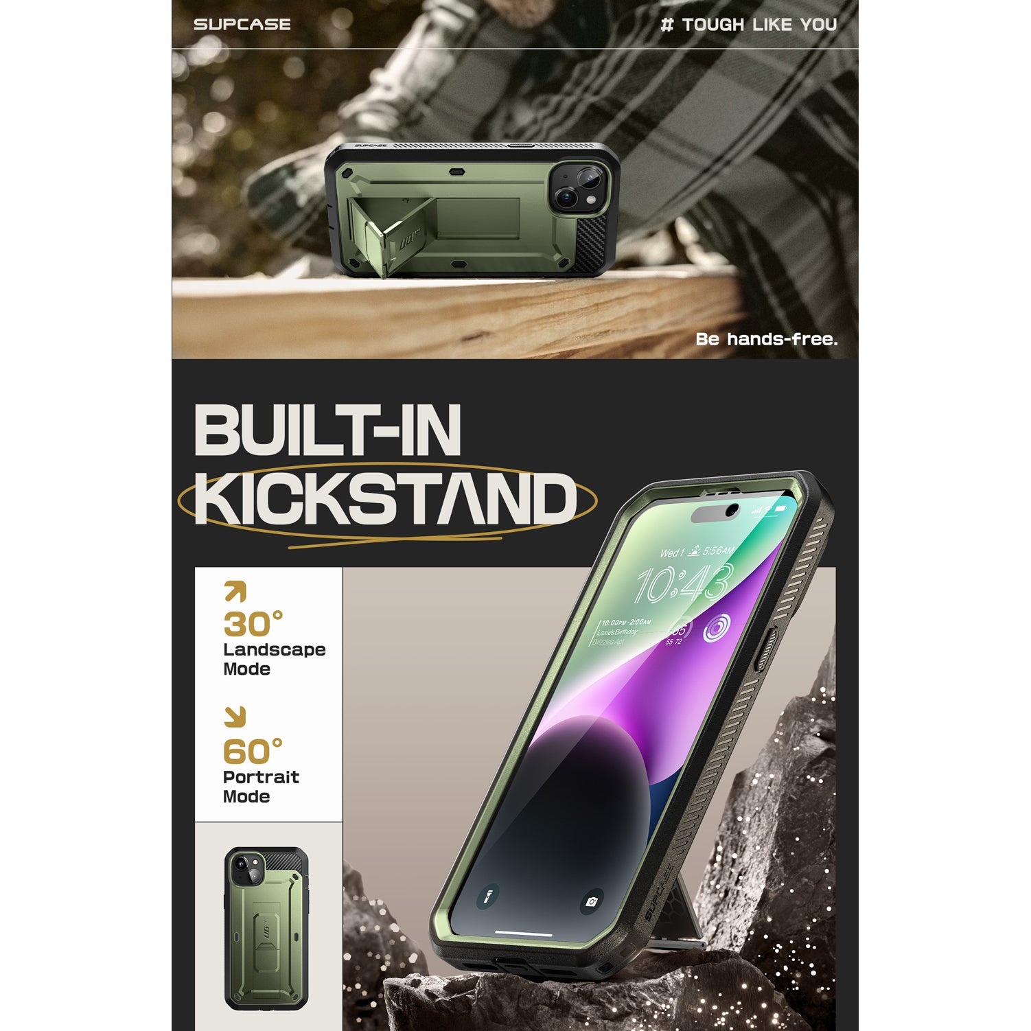 SUPCASE | iPhone 15 6.1 inch (2023) | UB Pro Holster Case