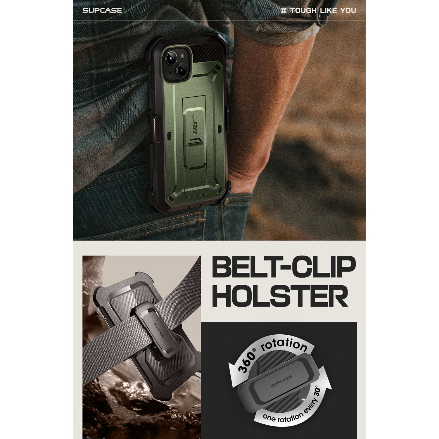 SUPCASE | iPhone 15 6.1 inch (2023) | UB Pro Holster Case