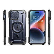 iPhone 14 6.1 inch Unicorn Beetle MAG XT MagSafe & Camera Lens Protector Case-Dark Blue