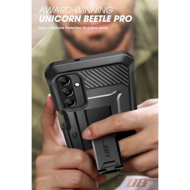 Galaxy A14 Unicorn Beetle Pro Rugged Holster Case(open box)-Black