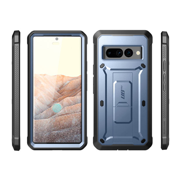 Google Pixel 7 Pro Unicorn Beetle PRO Rugged Holster Case(open box)-Metallic Blue