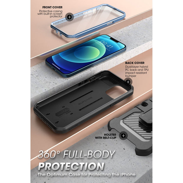 iPhone 13 Pro 6.1 inch Unicorn Beetle Pro Rugged Case(open box)-Metallic Blue