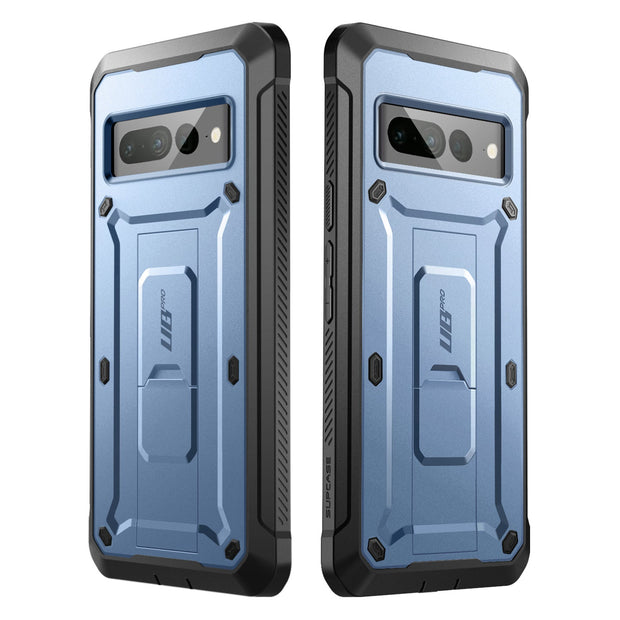Google Pixel 7 Pro Unicorn Beetle PRO Rugged Holster Case(open box)-Metallic Blue
