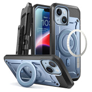 iPhone 14 Plus 6.7 inch Unicorn Beetle PRO MAG Rugged MagSafe Case-Metallic Blue