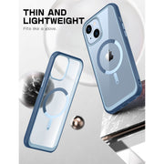 iPhone 14 Plus 6.7 inch Unicorn Beetle MAG Slim Clear MagSafe Case-Blue