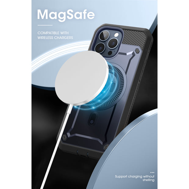 iPhone 15 Pro Max 6.7 inch Unicorn Beetle PRO MAG Rugged MagSafe Case-Dark Blue