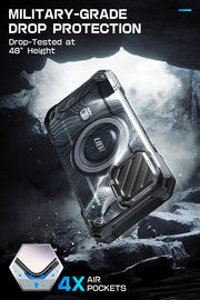 iPhone 15 Pro Max 6.7 inch Unicorn Beetle MAG XT MagSafe Case- Black Ripple