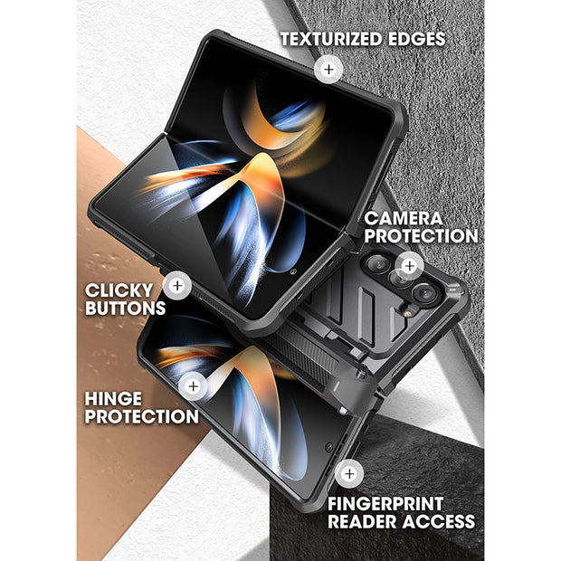 Galaxy Z Fold5 Unicorn Beetle PRO Rugged Case with S-Pen Holder (Open-Box)-Black