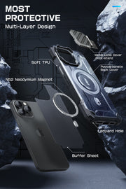 iPhone 15 Pro Max 6.7 inch Unicorn Beetle MAG XT MagSafe Case- Blue Ripple