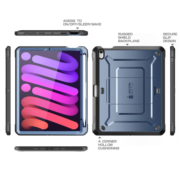 iPad mini 6 Unicorn Beetle PRO Shockproof Rugged Case(open box)-Metallic Blue