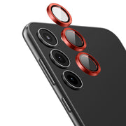 Tempered Glass Camera Lens Protector for Galaxy S23/S23 Plus-Red