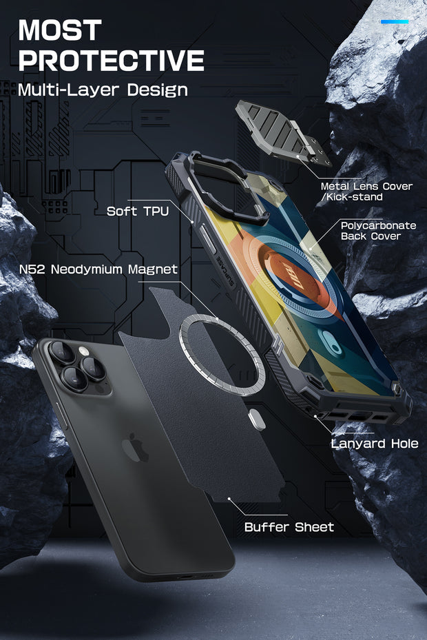 iPhone 15 Pro Max 6.7 inch Unicorn Beetle MAG XT MagSafe Case- Chevron