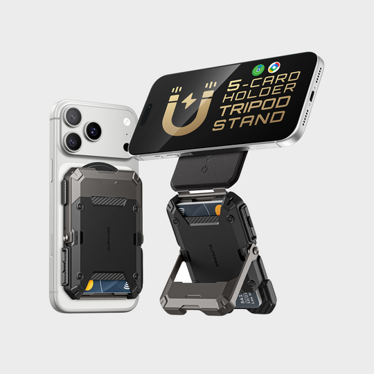 Trackable Magflip Magnetic Wallet with Stand