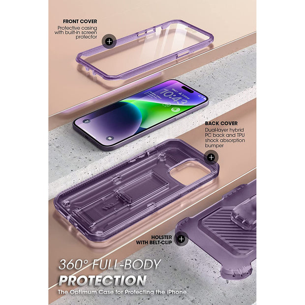 iPhone 14 Pro Max 6.7 inch Unicorn Beetle PRO Rugged Case(open box)-Purple Fog