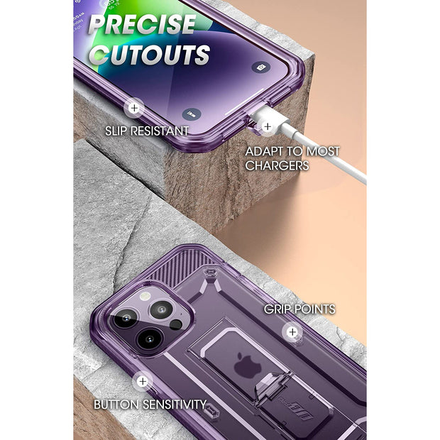 iPhone 14 Pro Max 6.7 inch Unicorn Beetle PRO Rugged Case(open box)-Purple Fog