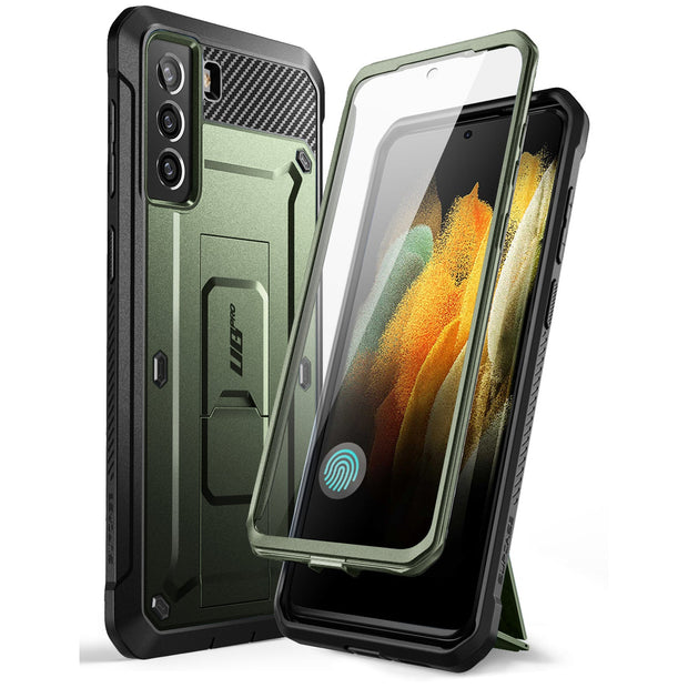 Galaxy S21 FE Unicorn Beetle PRO Rugged Case-Dark Green