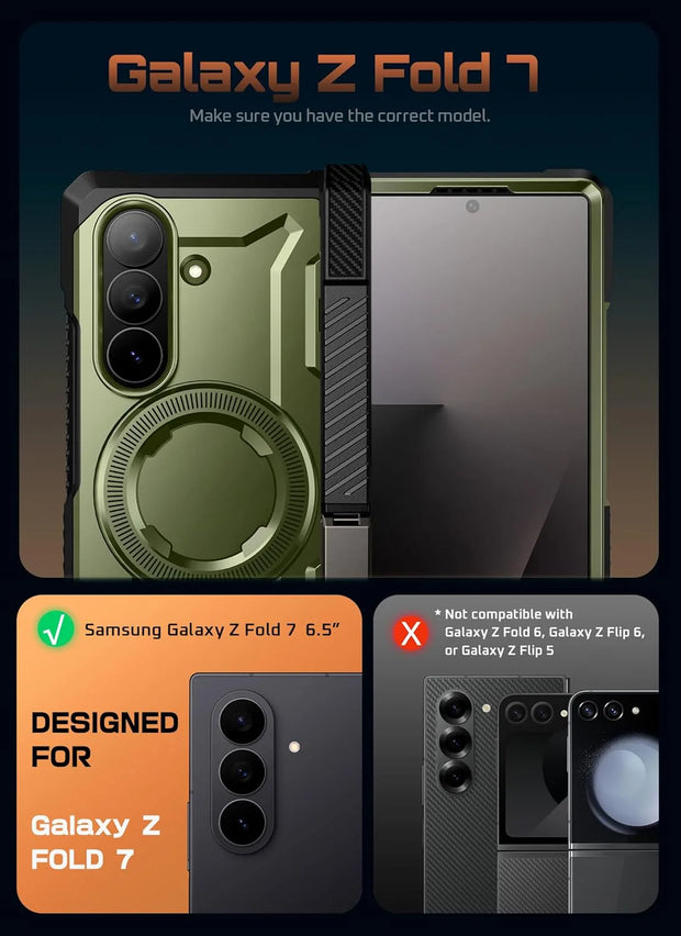 Galaxy Z Fold7 UB Grip MagSafe Case - Dark Green