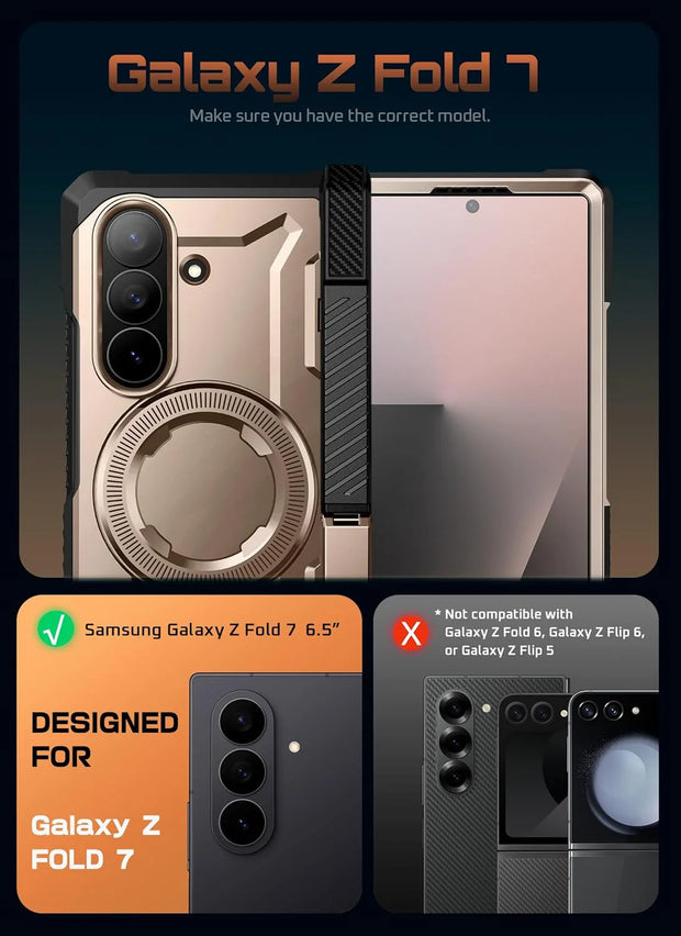 Galaxy Z Fold7 UB Grip MagSafe Case - Desert