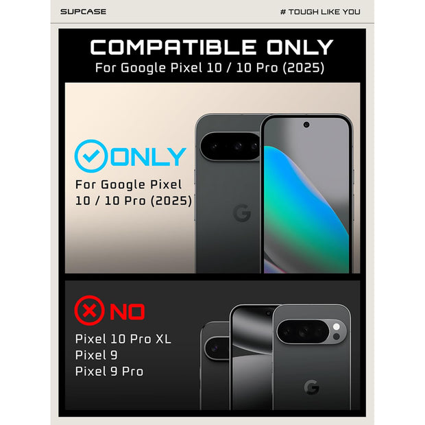 Google Pixel 10/10 Pro Unicorn Beetle PRO Rugged Phone Case-Black