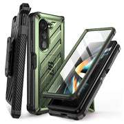 Galaxy Z Fold5 Unicorn Beetle Kickstand Case with Screen Protector-Dark Green